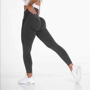 NVGTN black marl contour seamless leggings